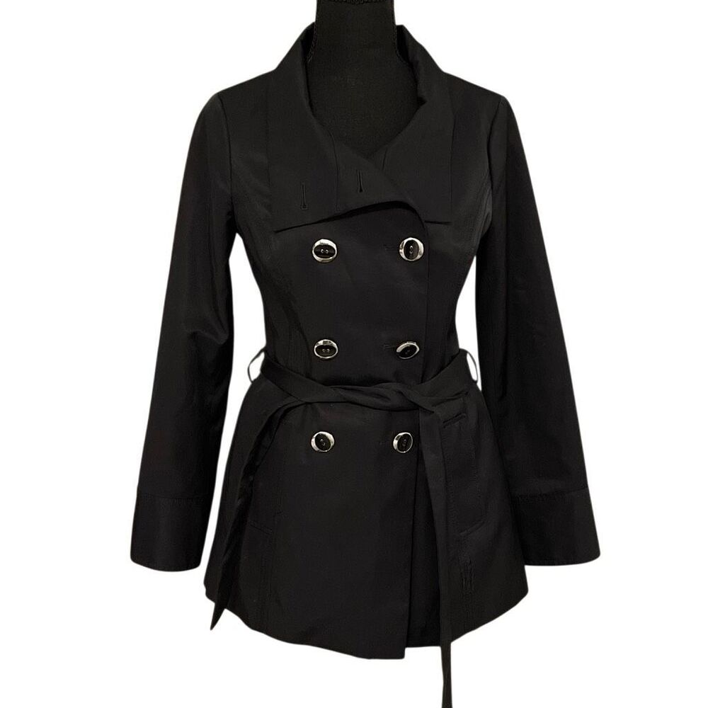 White House|Black Market Women’s Double Breasted Trench Coat - Picture 3 of 11